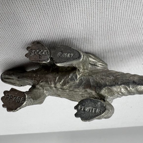 1987 Stegosaurus Dinosaur Pewter Figurine Vintage Spoon PP796 collectable toy - Picture 5 of 8